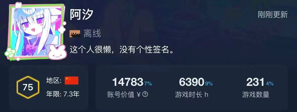 小黑盒的 Steam 游戏库统计